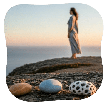 femme qui regarde à l'horizon évoquant la paix et la sérénité